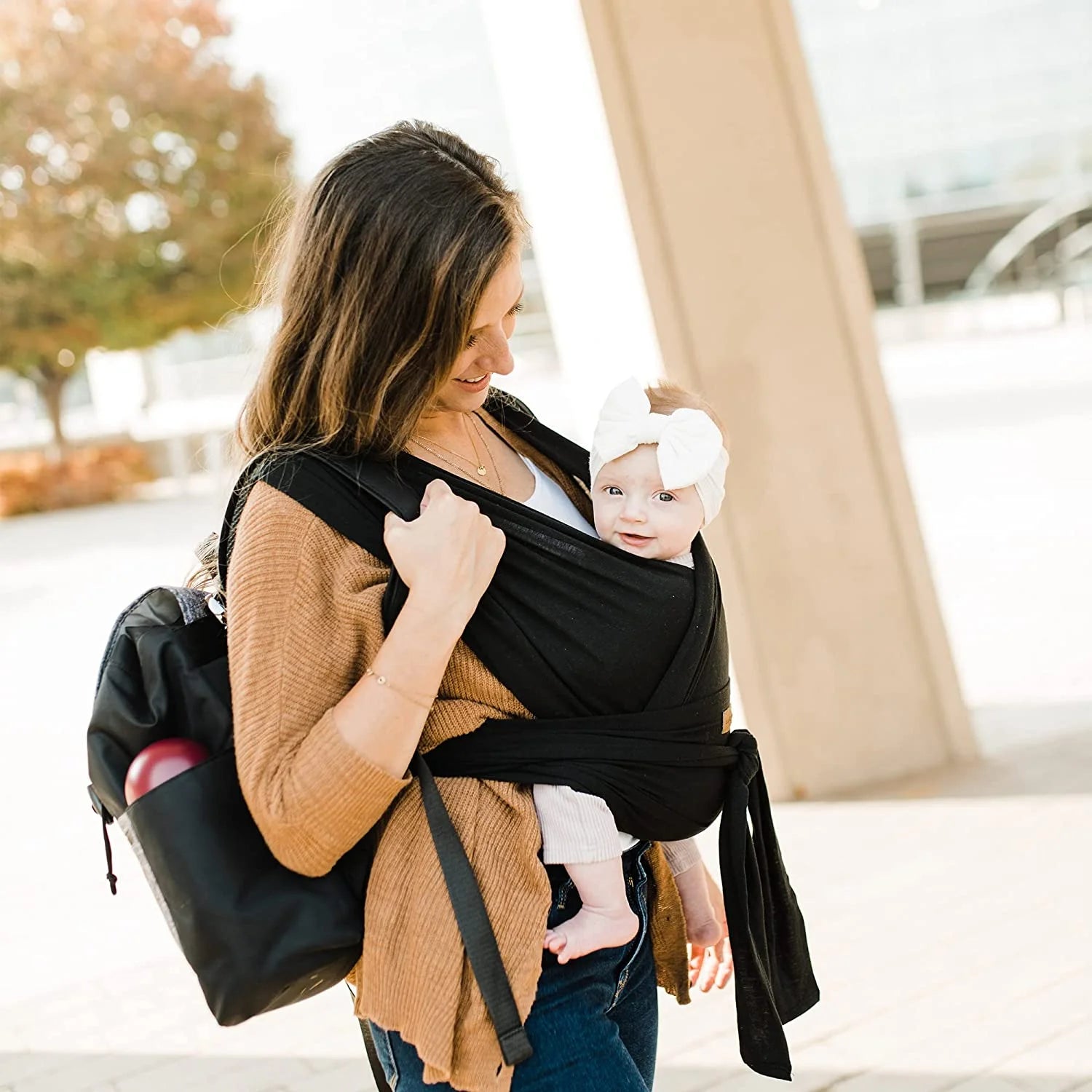 Agility Flex Stretch Baby Carrier – Infant Carrier to Toddler Carrier 8 to 35 Pounds – 1 Size Fits Most – Women 6-20 and Men XS-2X