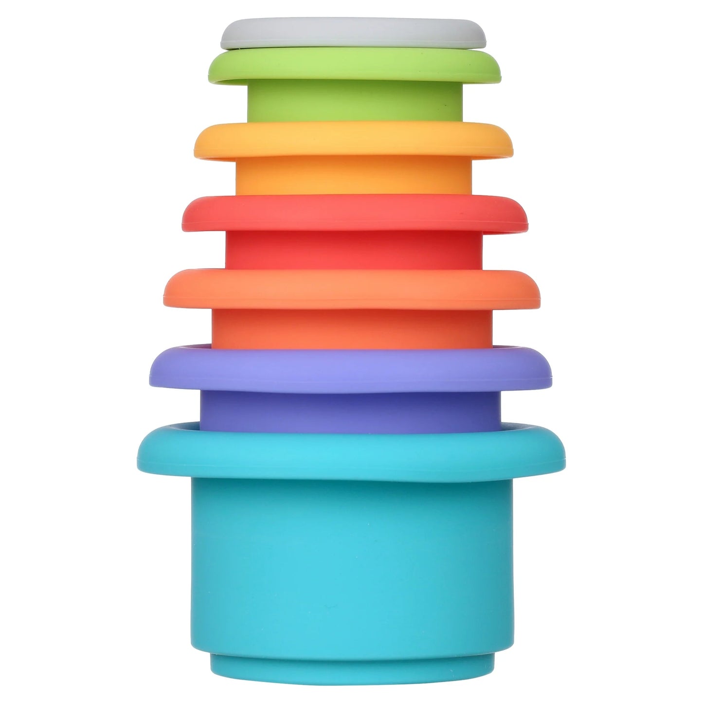 Soft Silicone Stacking Cups, Stackable Toy, 7 Count