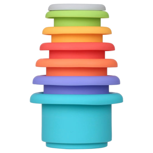 Soft Silicone Stacking Cups, Stackable Toy, 7 Count