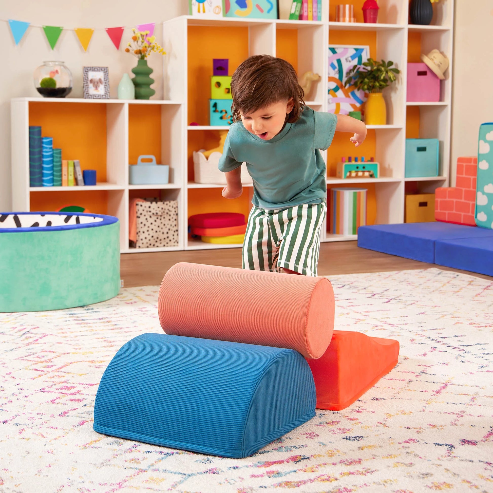 Squishy Stack Rollers 3 Foam Multicolor Play Shapes, Toddler and Preschool Toys