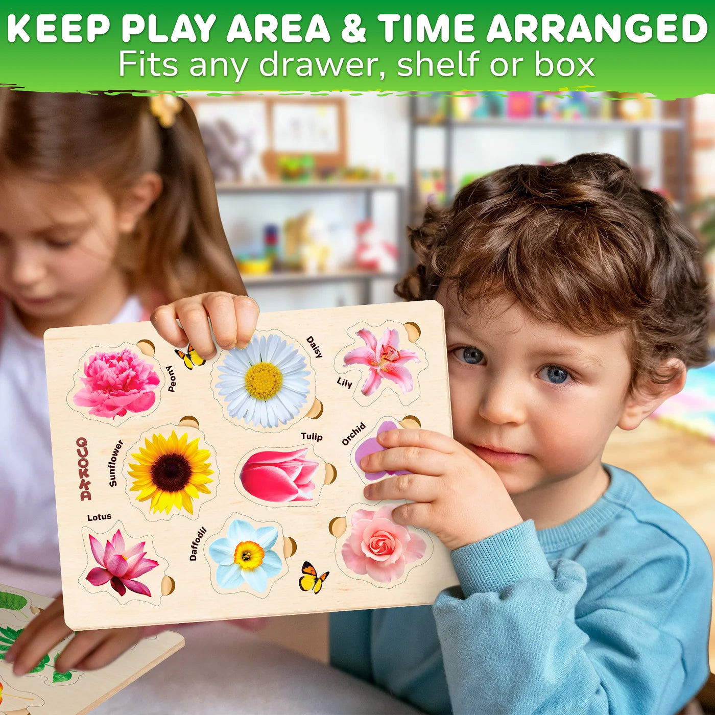Wooden Puzzles for Toddlers 2-4 by  – 3X Set Montessori Toys Puzzles for Kids Ages 3-5