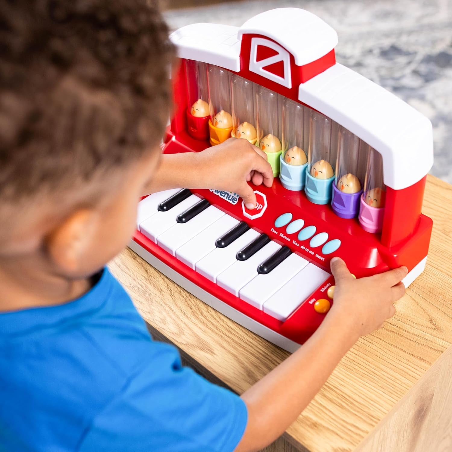 Farm Animals Keyboard Learning Toy with Silly Sounds and Light-Up Piano