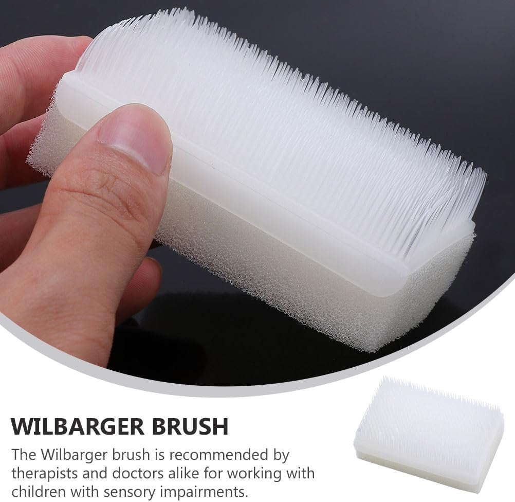Therapy Brush, 2Pcs Therapressure Brush for for Sensory Brushing, Calming Tools for Kids and Adults, Soft Flexible Bristles