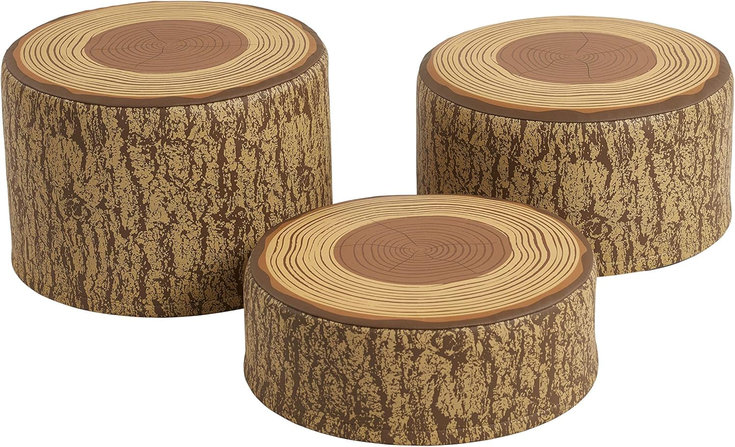 Softzone Tree Stump Stool Set, 3-Piece