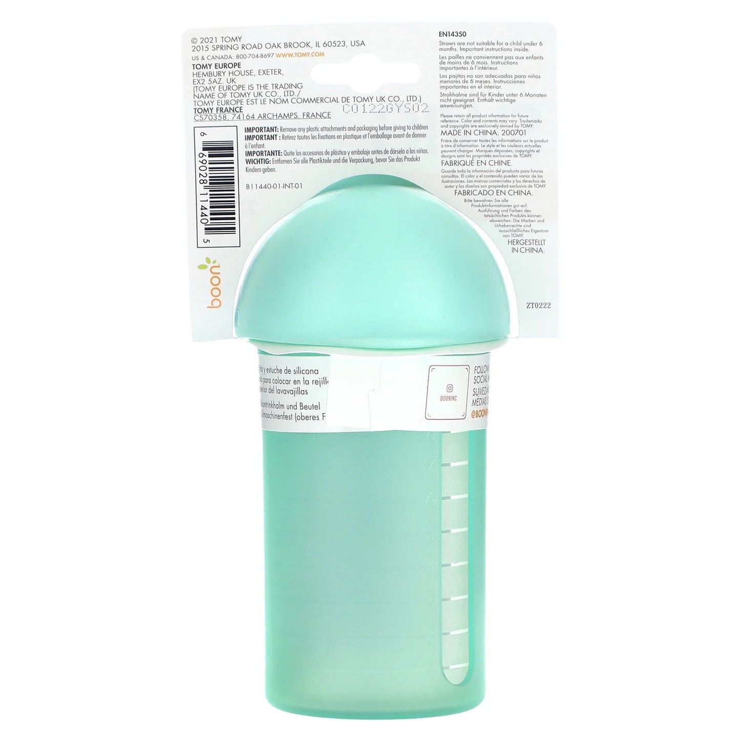 Swig, Silicone Straw Cup, 6 Months+, Mint , 9 Oz (270 Ml)