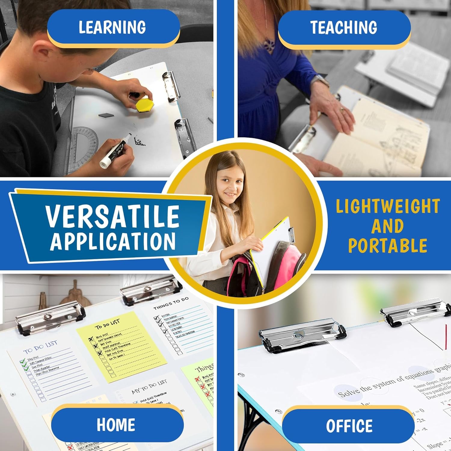 Slant Board for Writing - Adjustable Magnetic Whiteboard, 22° Angle