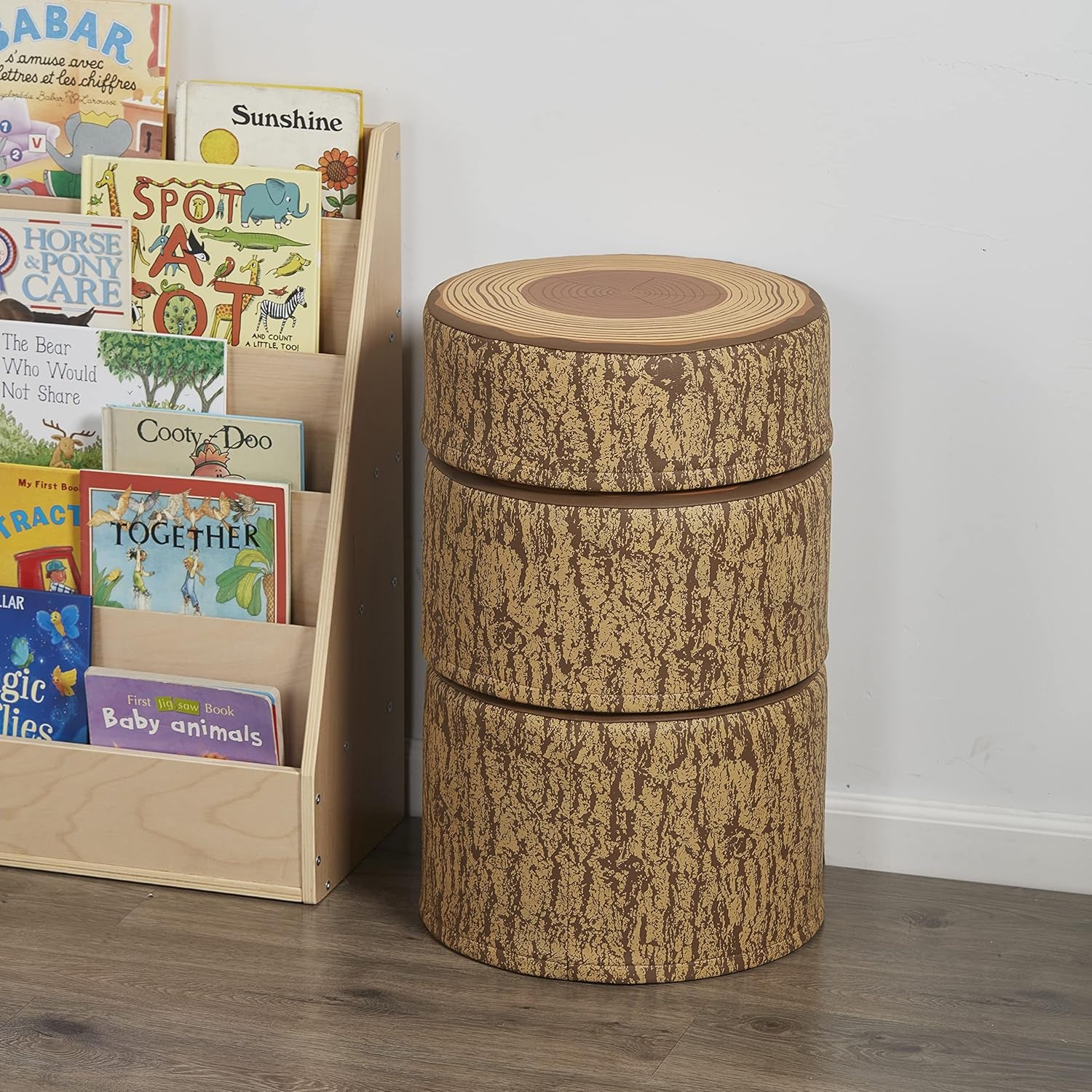 Softzone Tree Stump Stool Set, 3-Piece