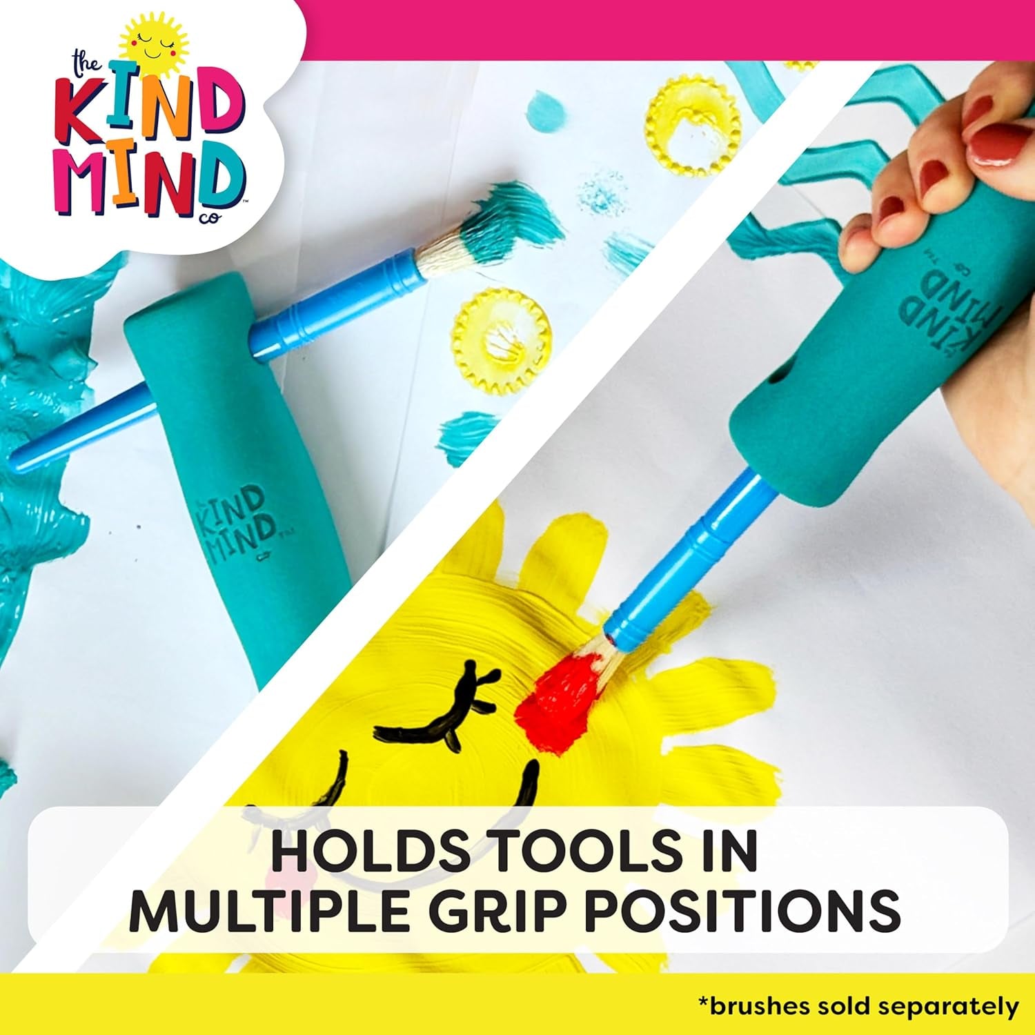 Adaptive Foam Grip Set - the Kind Mind Company™. Mobility Art Aid 