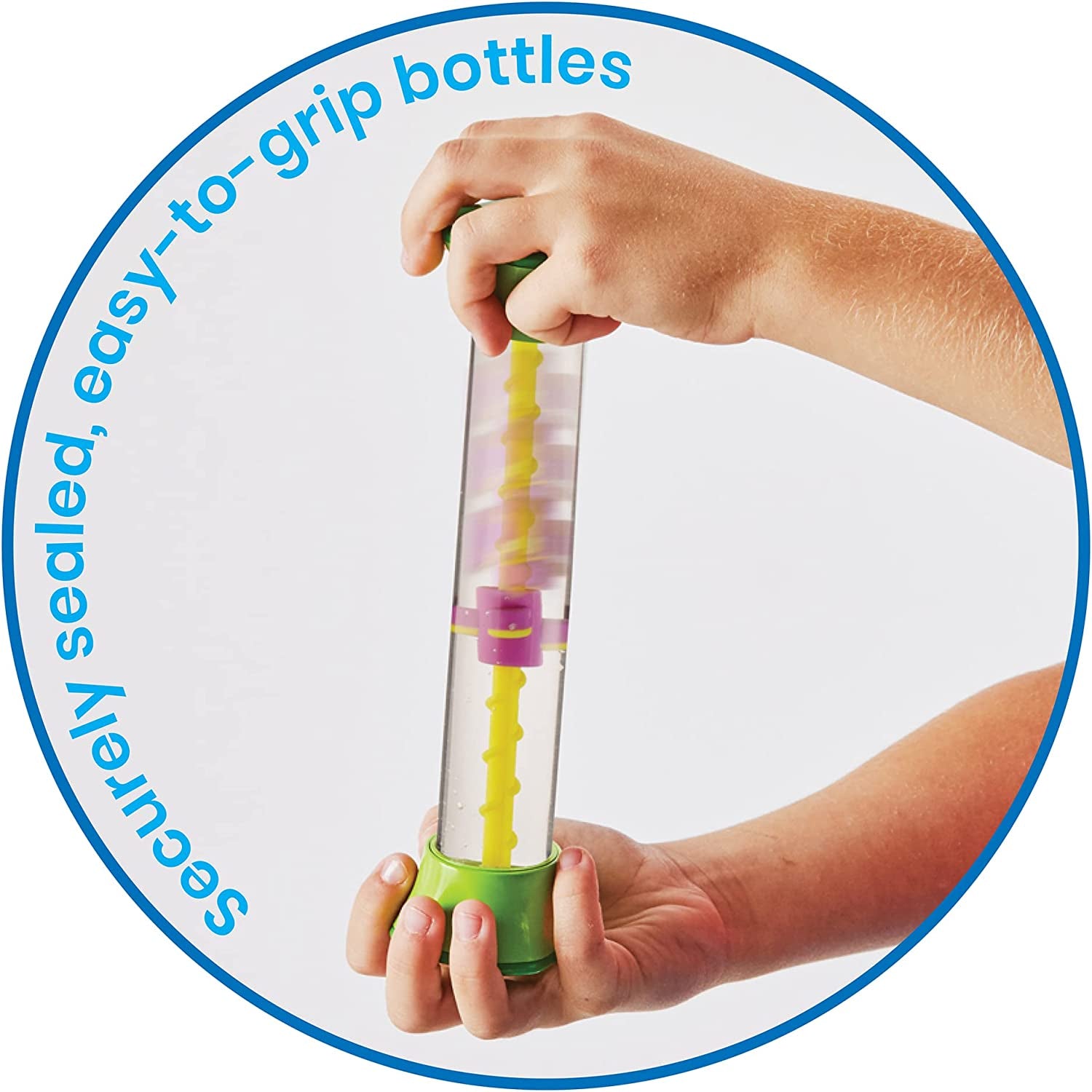 Sensory Fidget Tubes, Occupational Therapy, Play Therapy, Stress Relief Toys (Set of 4)