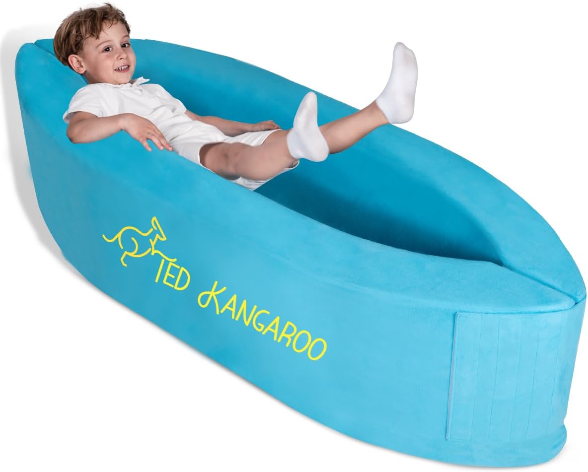 Sensory Chair for Kids — Inflatable Peapod for Children, Includes Electric Air Pump