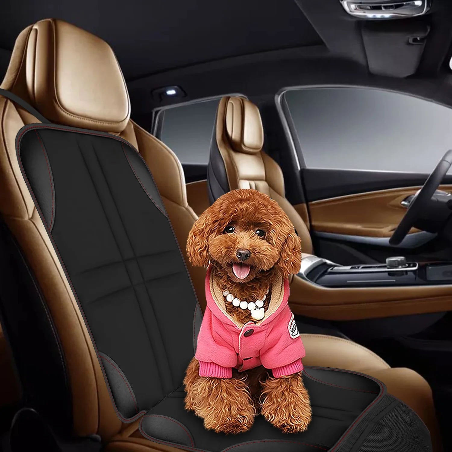 2 Pack Car Seat Protector for Child Car Seat with Non-Slip Backing, Waterproof Car Seat Cover for Pets/Child Car Seat