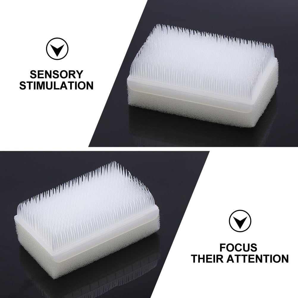 Therapy Brush, 2Pcs Therapressure Brush for for Sensory Brushing, Calming Tools for Kids and Adults, Soft Flexible Bristles