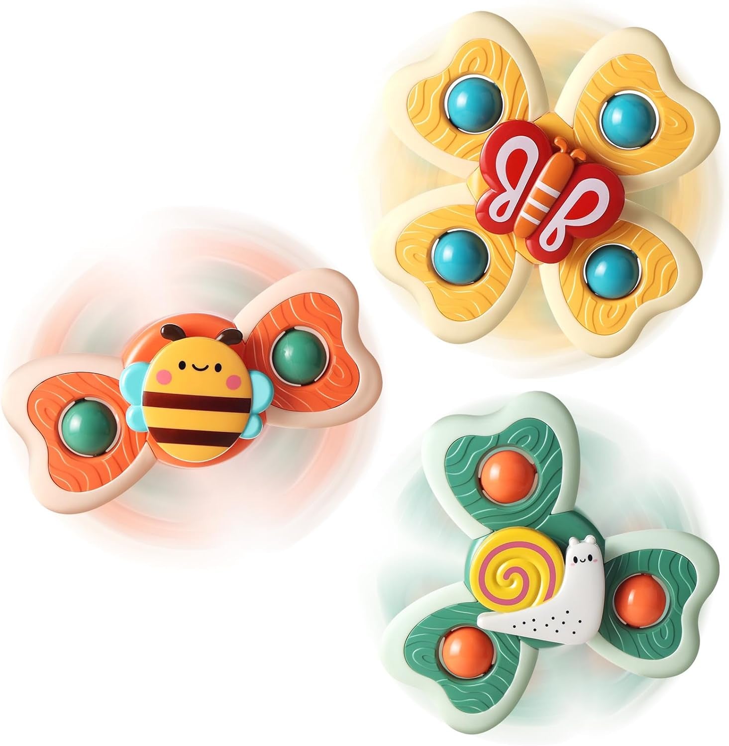 3PCS Suction Cup Spinner Toys