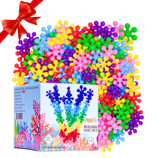 Kid'S Interlocking Building Disc Set, 100 Piece