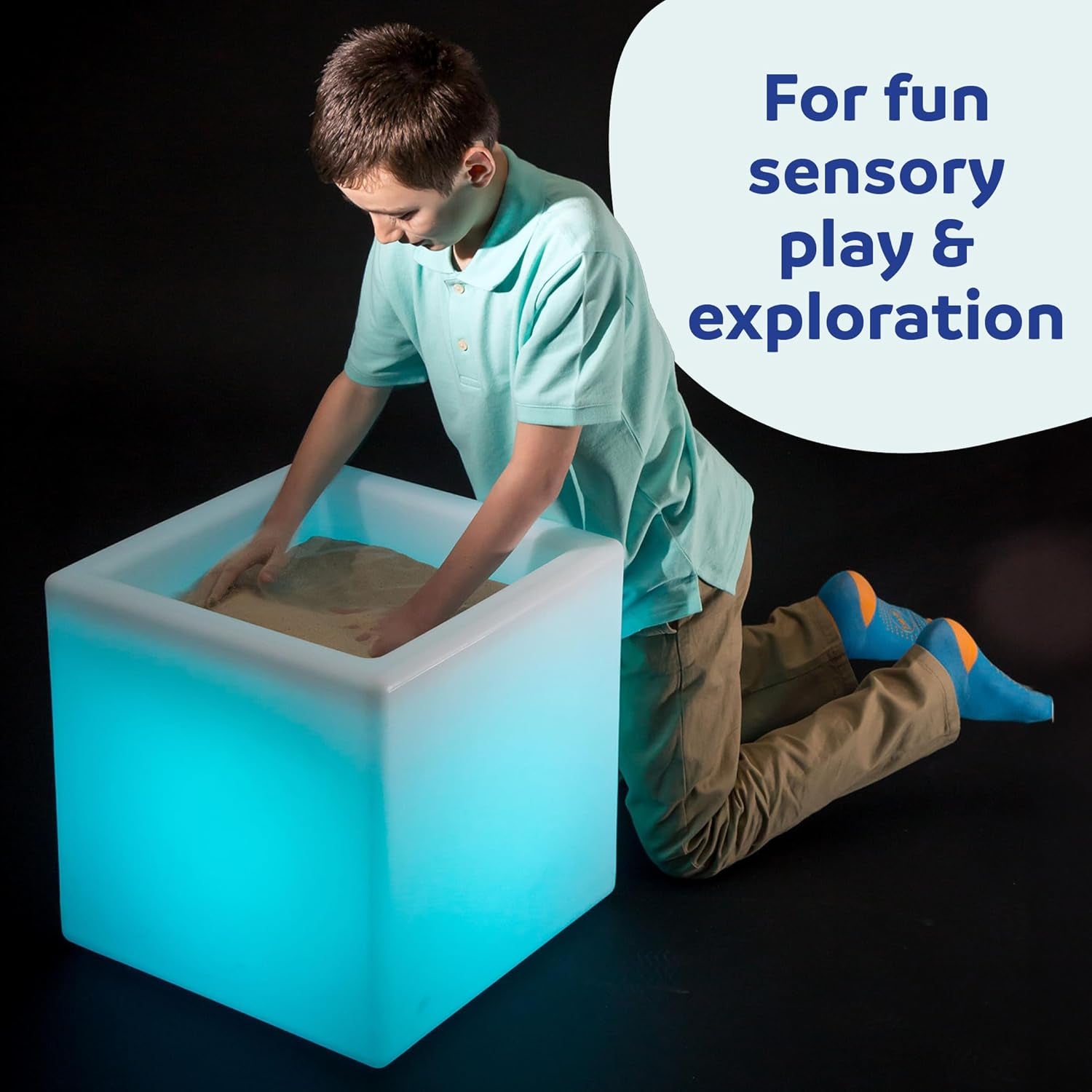 Limelite LED Sand Table, Color Light up Sensory Bin Table for Kids 5+