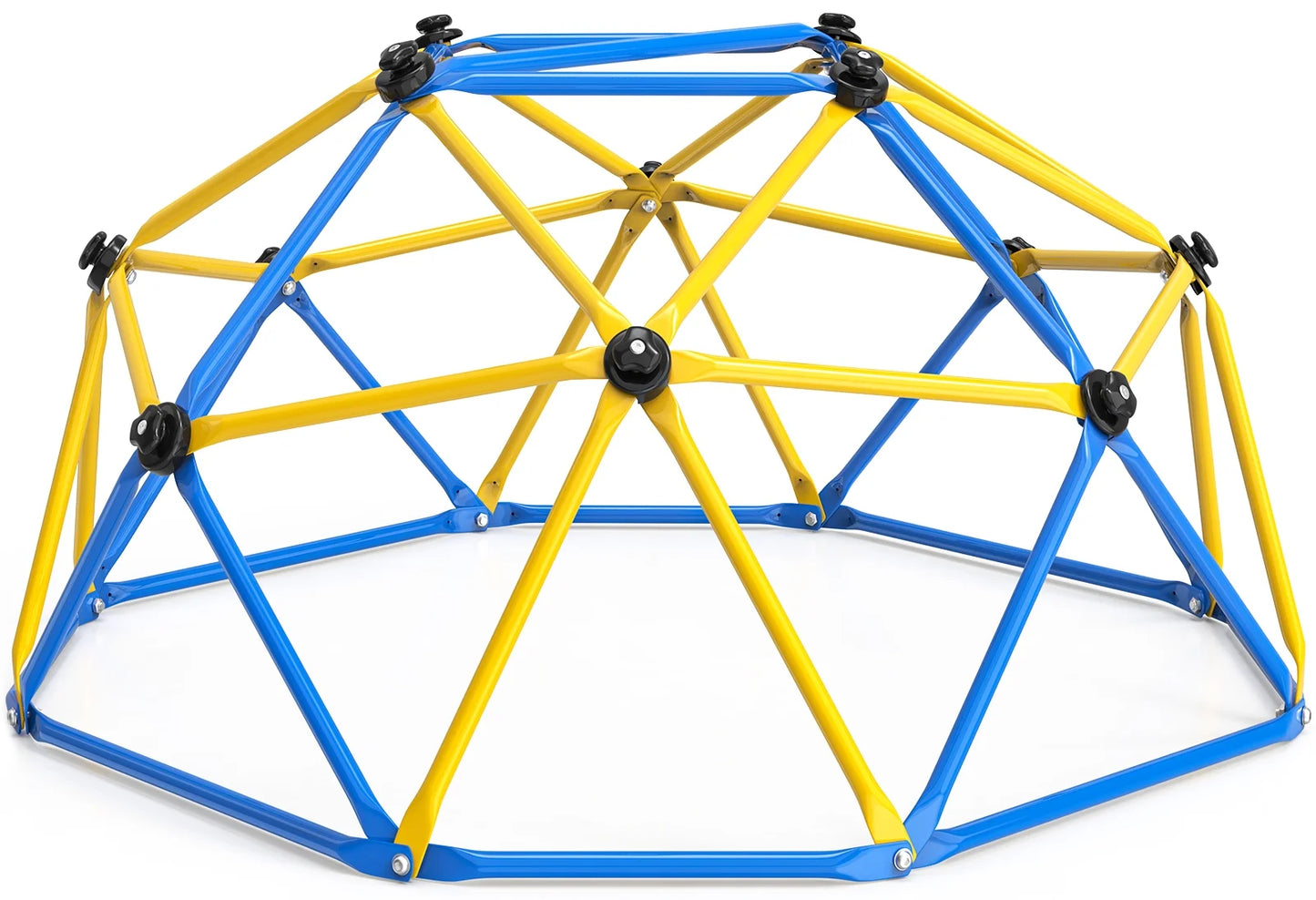 6FT Dome Climber, Jungle Gym for Kids 3-5 Year Outdoor Play Center, Supporting 600 Lbs Rugged and Interesting Climbing Dome, Yellow and Blue