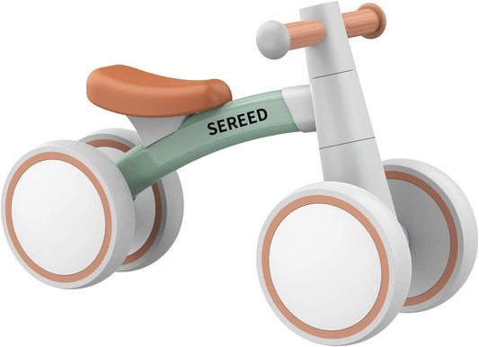 Toddler Balance Bike for 12-24 Months, 4 Wheels First Bike