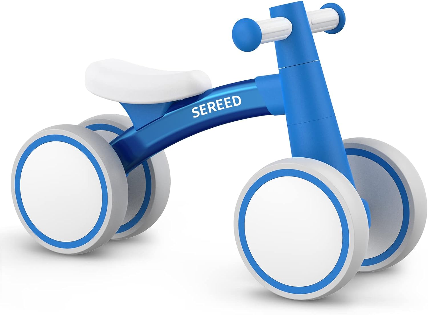 Toddler Balance Bike for 12-24 Months, 4 Wheels First Bike