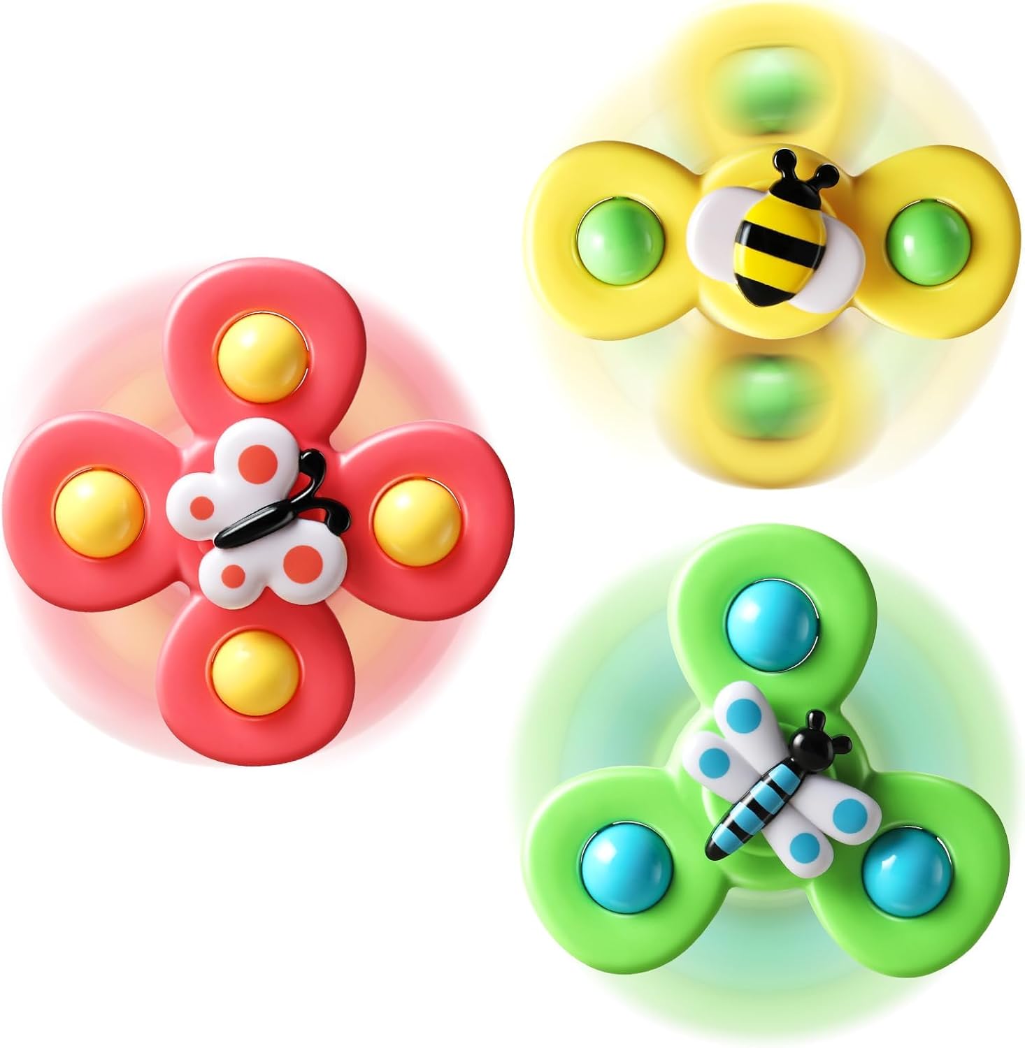 3PCS Suction Cup Spinner Toys