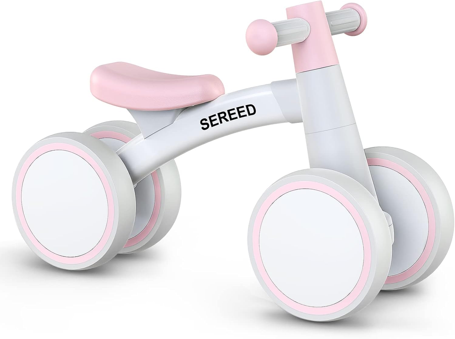 Toddler Balance Bike for 12-24 Months, 4 Wheels First Bike