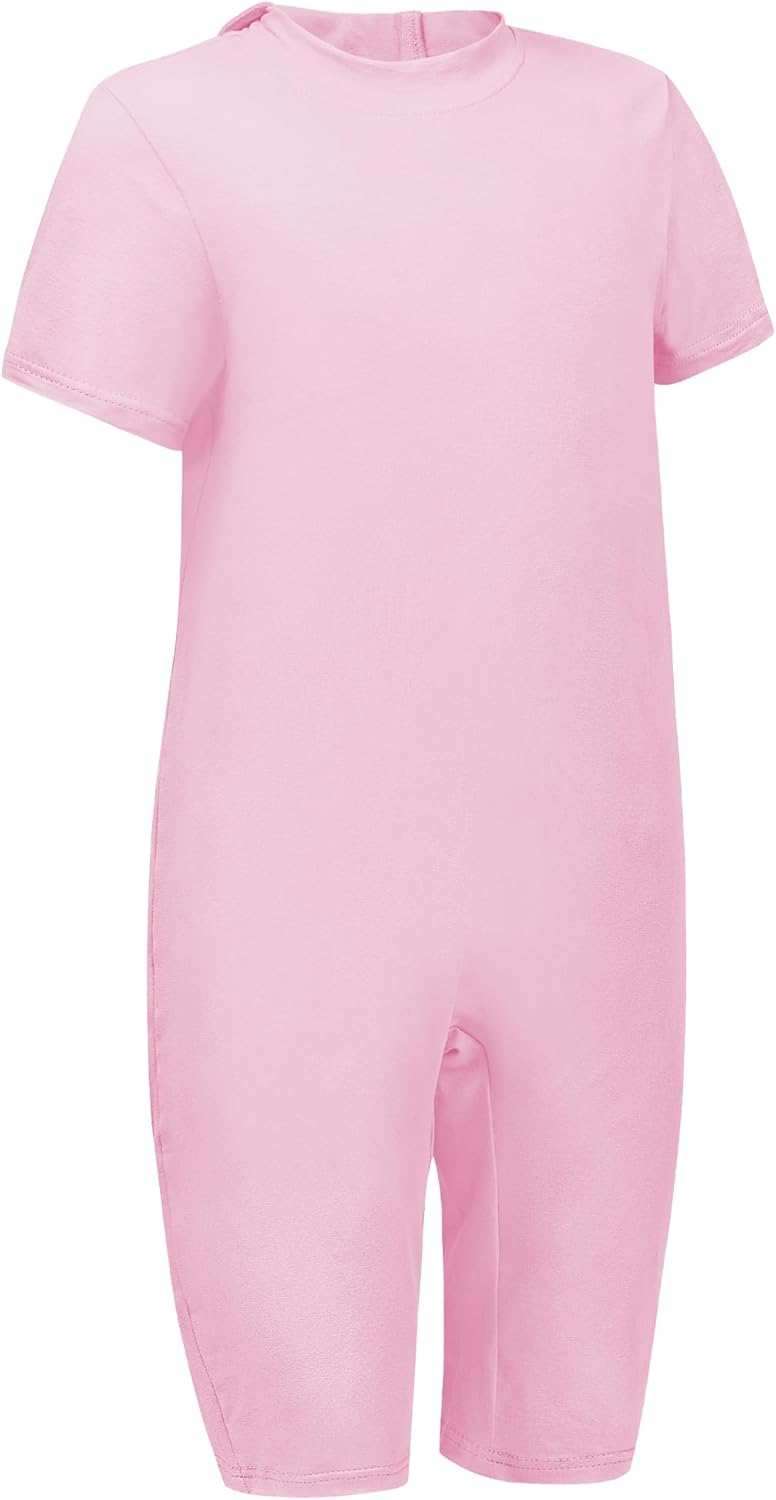 Adaptive Clothing for Kids Special Needs Autism Sensory Jumpsuit Anti-Strip Romper with Back Zipper Sizes 3-16 Years