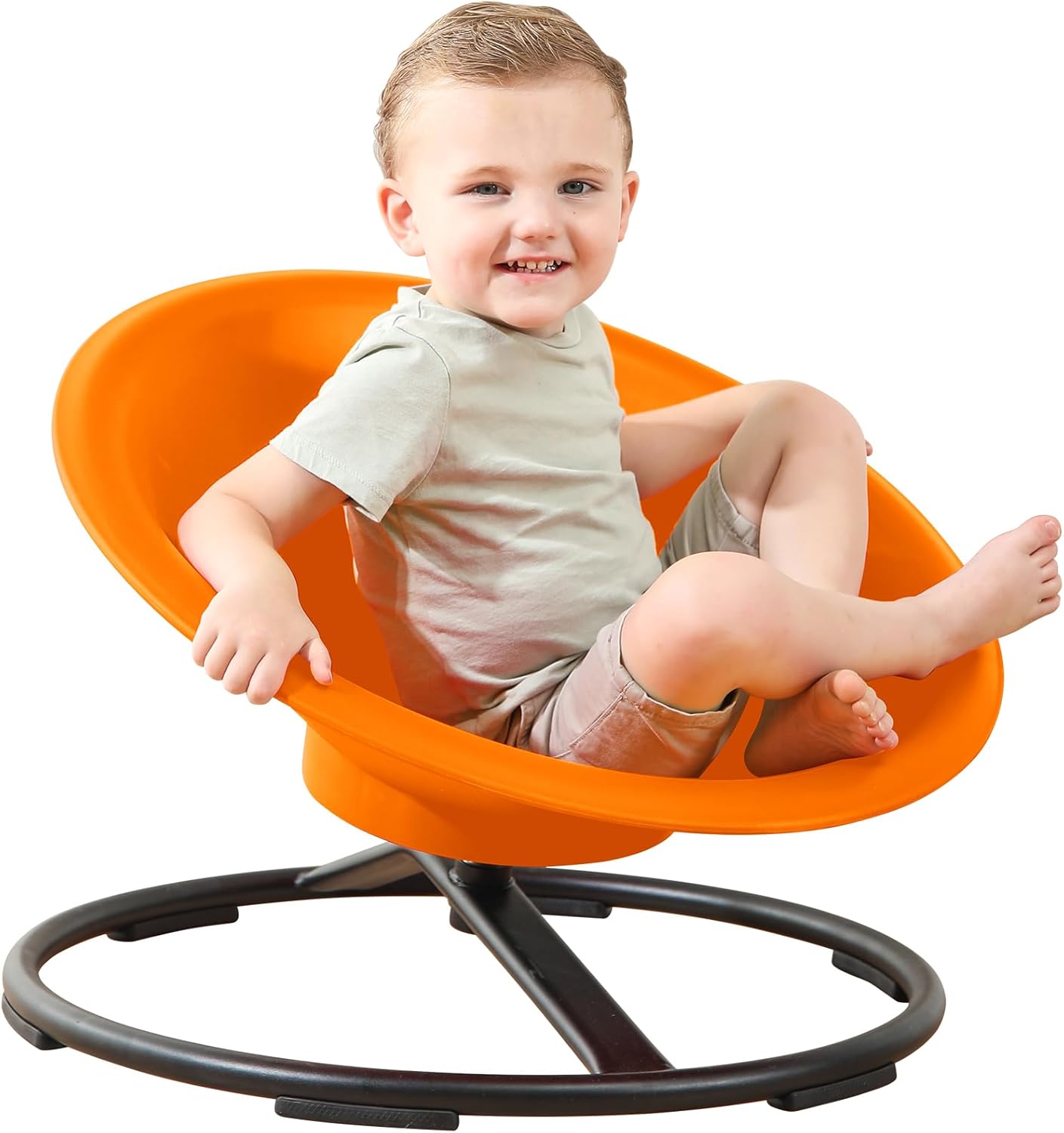 Spinning Chair for Autistic Kids, Sit and Spin Autism Toys for Age 3+, Sensory Swivel Chair Enhancing Motor Skills, Educational Indoor & Outdoor Toys (Bright Blue)