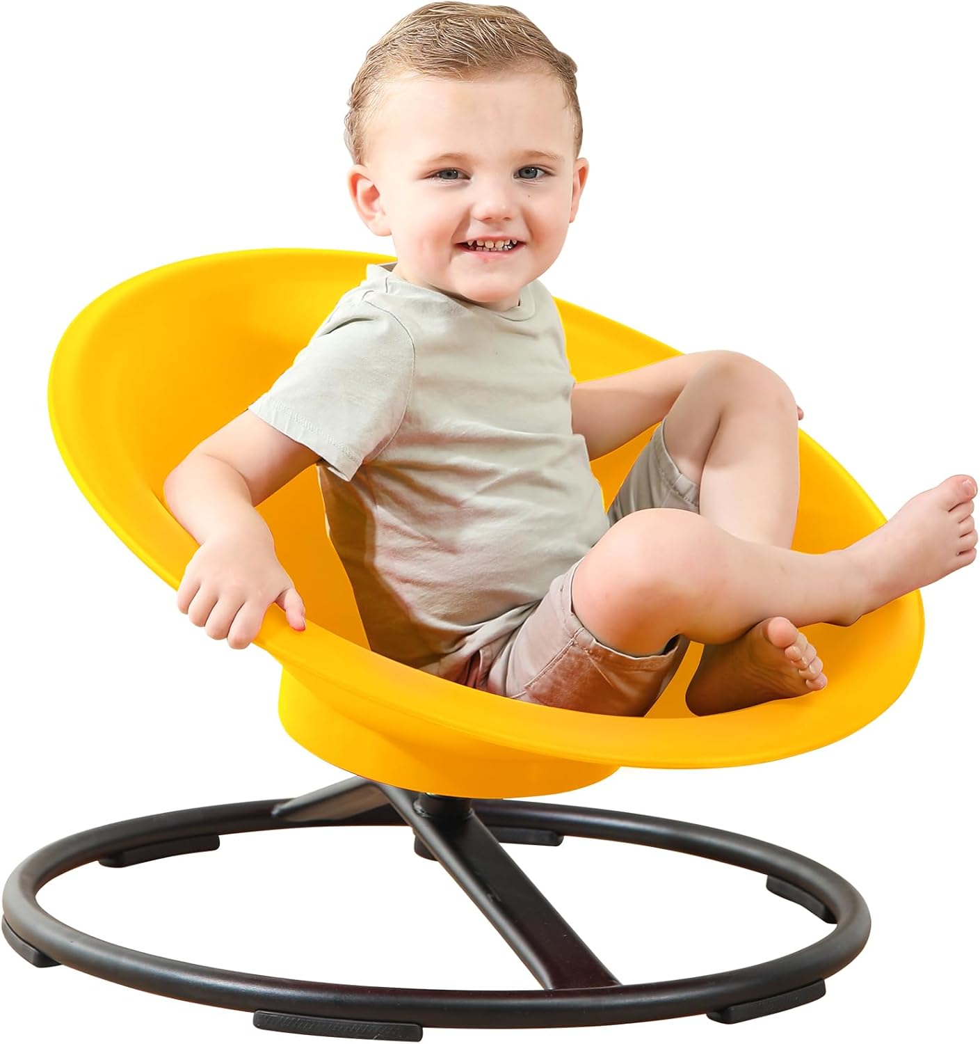 Spinning Chair for Autistic Kids, Sit and Spin Autism Toys for Age 3+, Sensory Swivel Chair Enhancing Motor Skills, Educational Indoor & Outdoor Toys (Bright Blue)