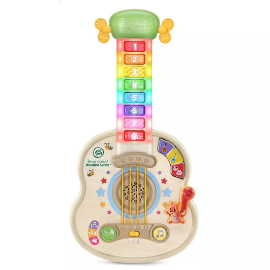 Leapfrog Strum & Count Wooden Guitar