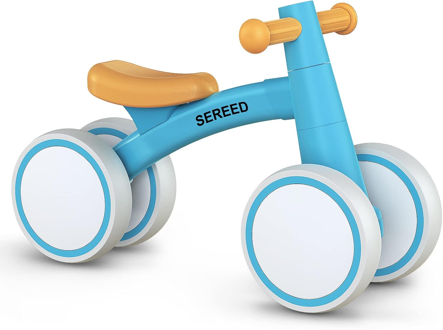 Toddler Balance Bike for 12-24 Months, 4 Wheels First Bike