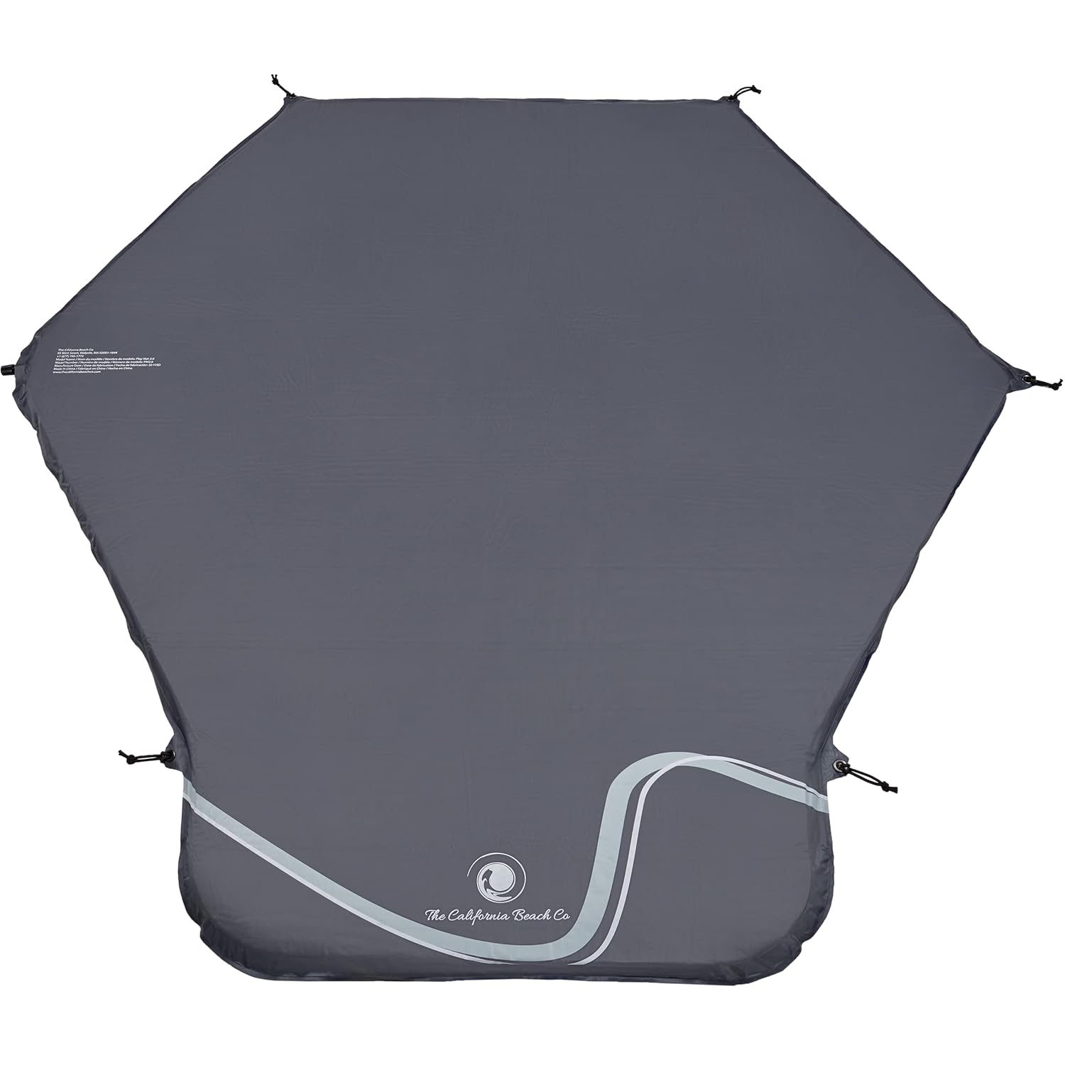 POP 'N GO Premium Outdoor Baby Playpen with Self-Inflating Playmat (Charcoal Black)