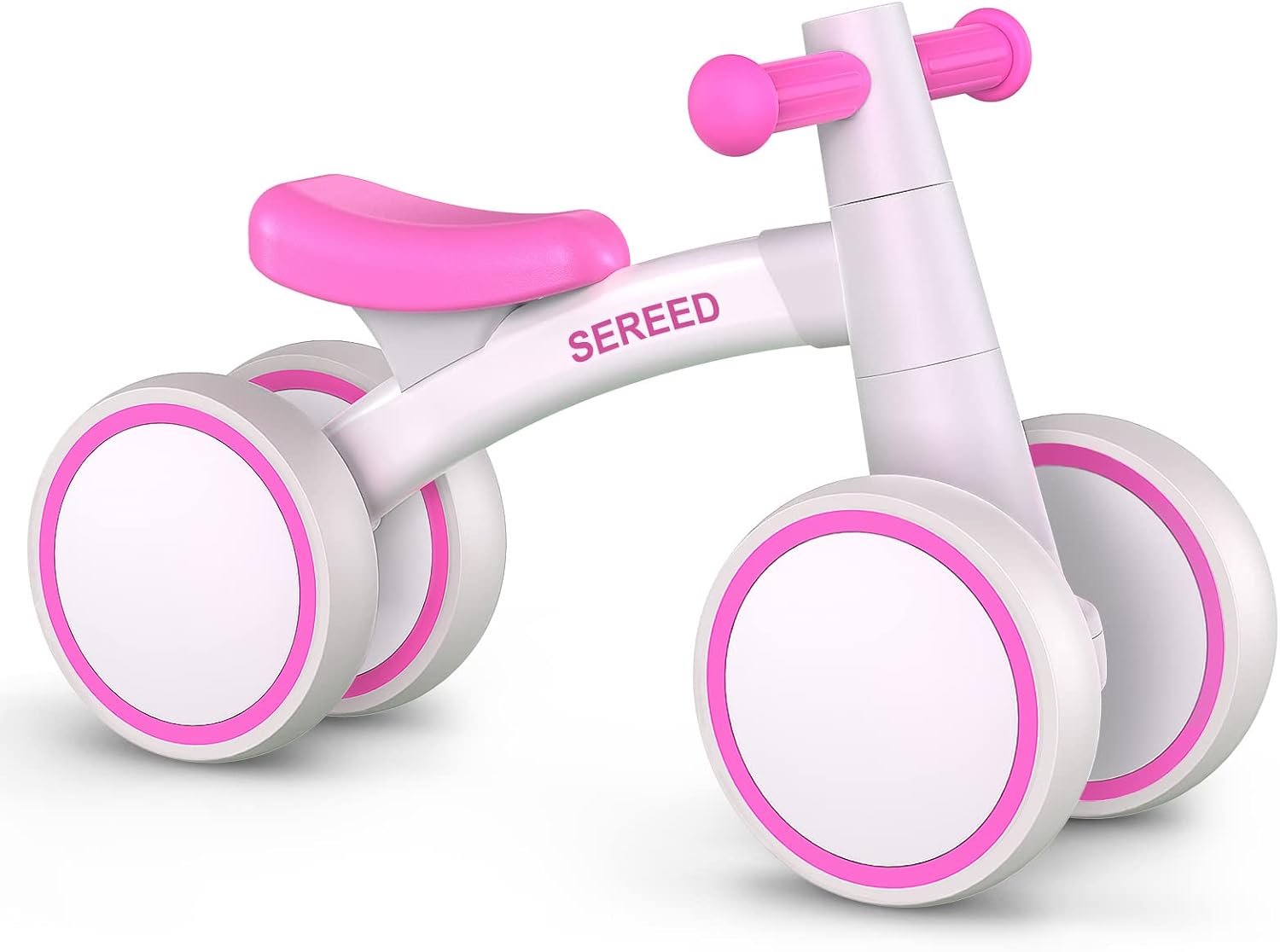 Toddler Balance Bike for 12-24 Months, 4 Wheels First Bike