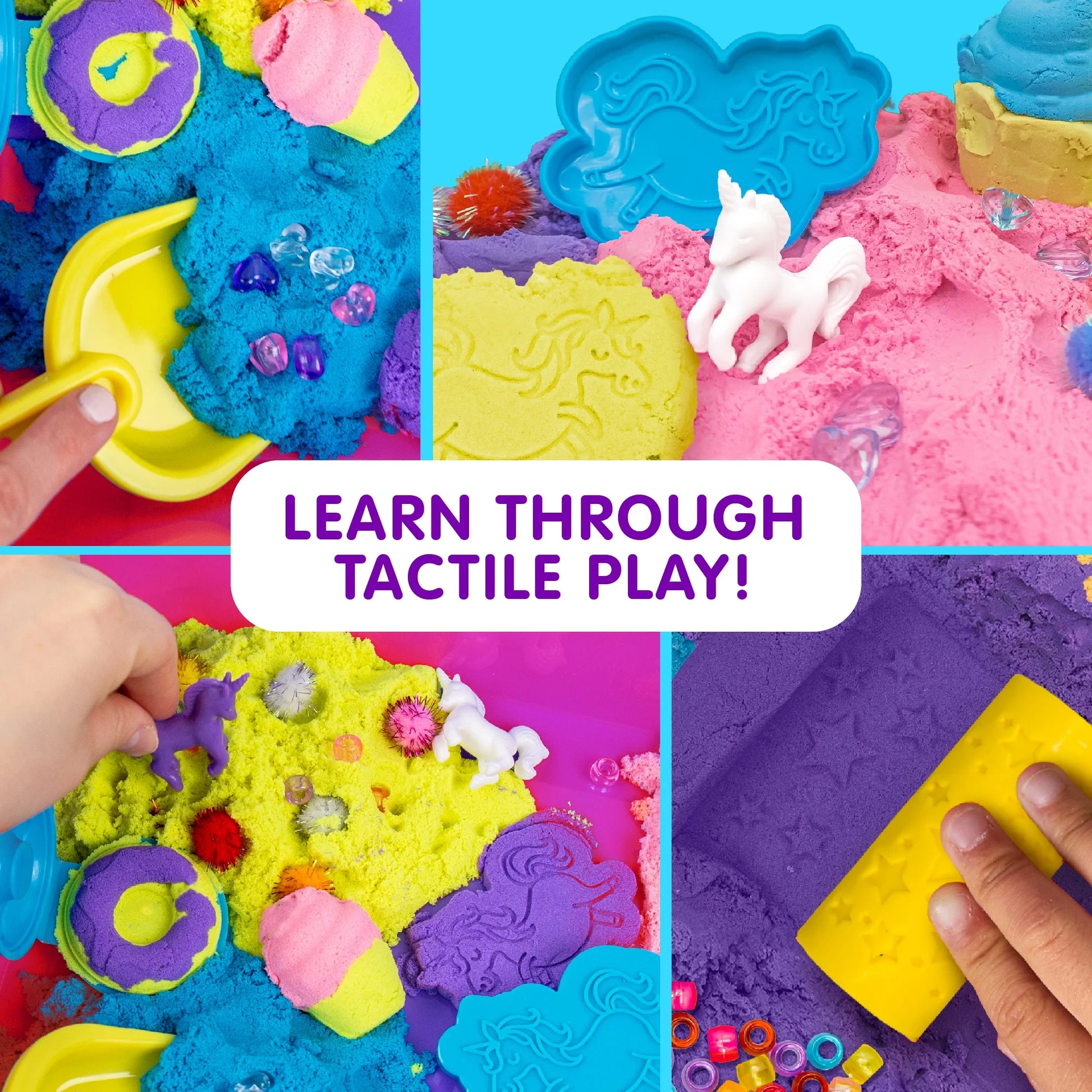 ! Explore + Create Unicorn Sensory Bin, Boys and Girls, Child, Ages 3+