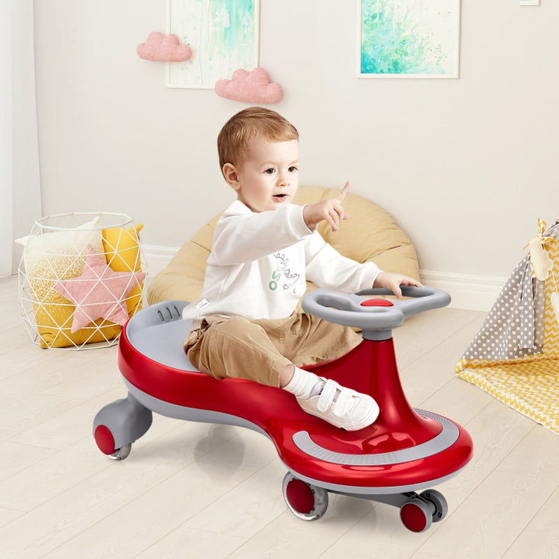 Wiggle Car Ride-On Toy with Flashing Wheels