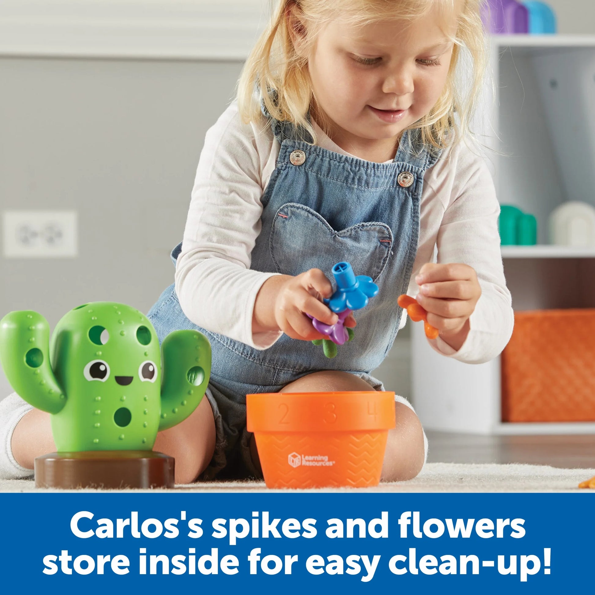 Carlos the Pop & Count Cactus - 16 Pieces, Educational Toys for Boys and Girls Ages 18+ Months, Toddler Toys