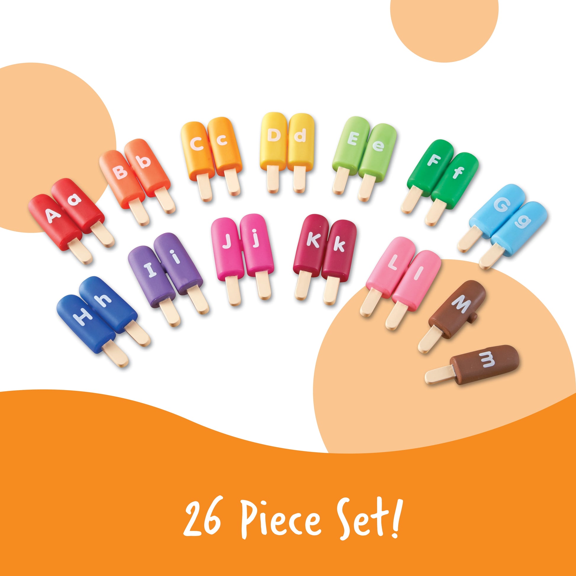 Smart Snacks, LRNLER7345, Alpha Pops, 13 / Set, Multi