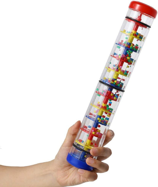 Rainmaker 12 Inch Rain Stick for Babies Rattle Tube Rain Stick Shaker Music Sensory Auditory Instrument Toy for Baby Child Girl (12 Inch)