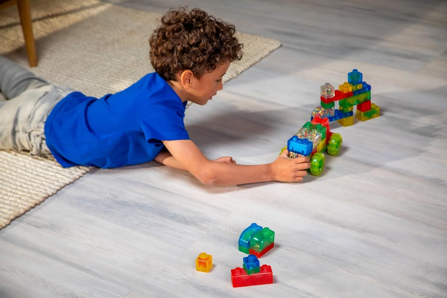 Jelly Blox Vrooom! Truck Kit, Includes 35 Blocks Kids Can Squeeze, Stretch and Squish