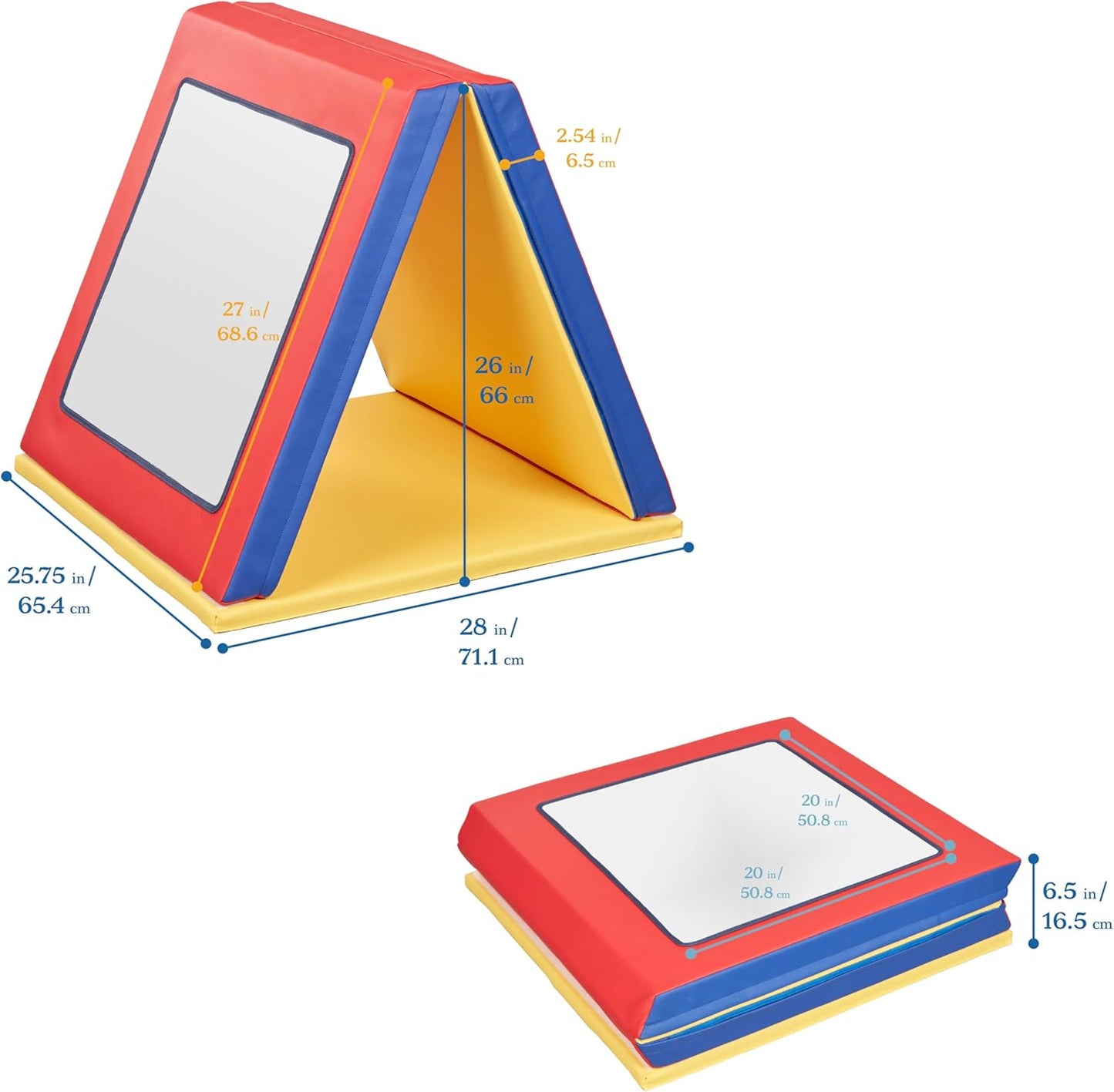 Softzone Folding Floor Mirror, Sensory Toy