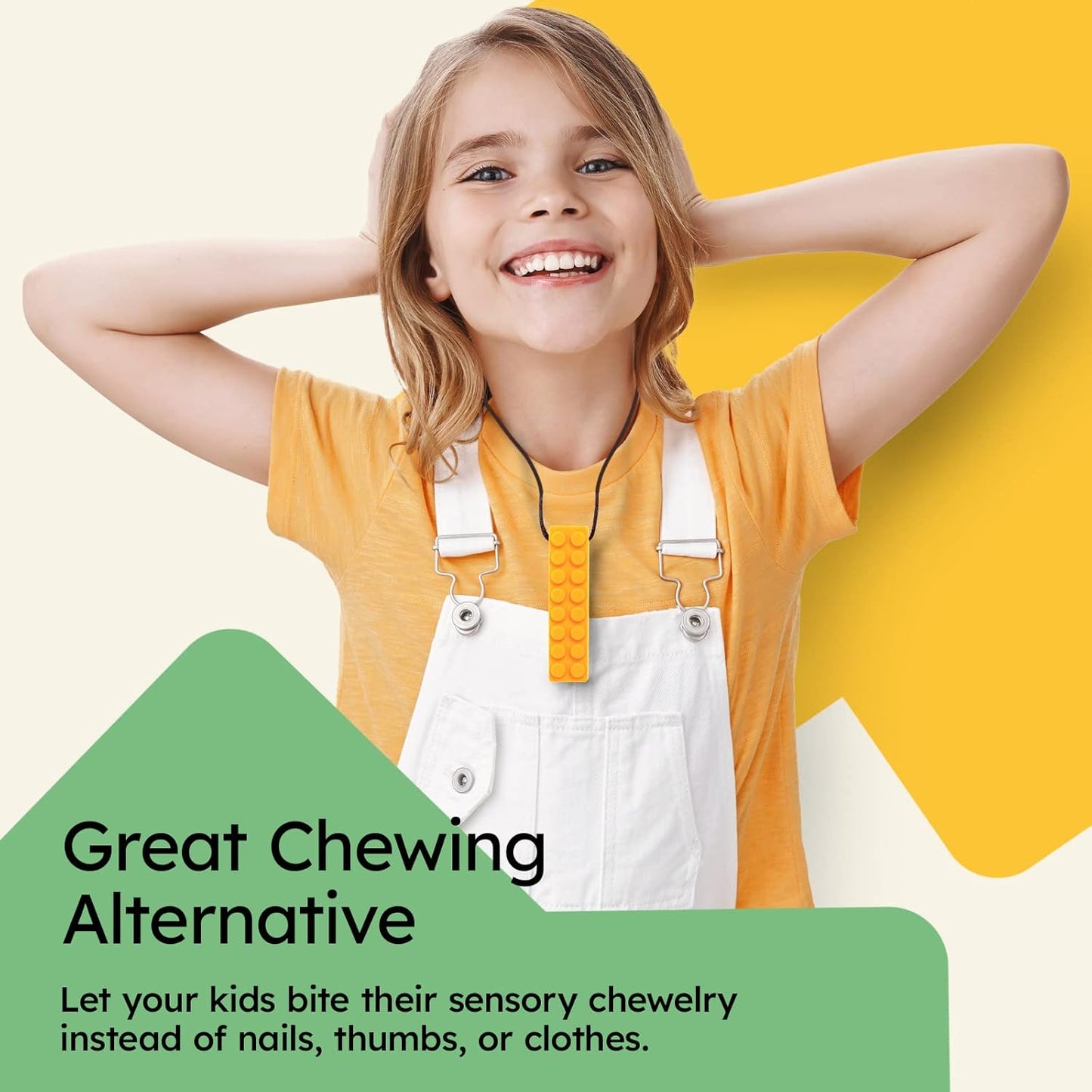 Sensory Chewing Tool Necklace for Kid'S Sensory Integration with Autism and ADHD