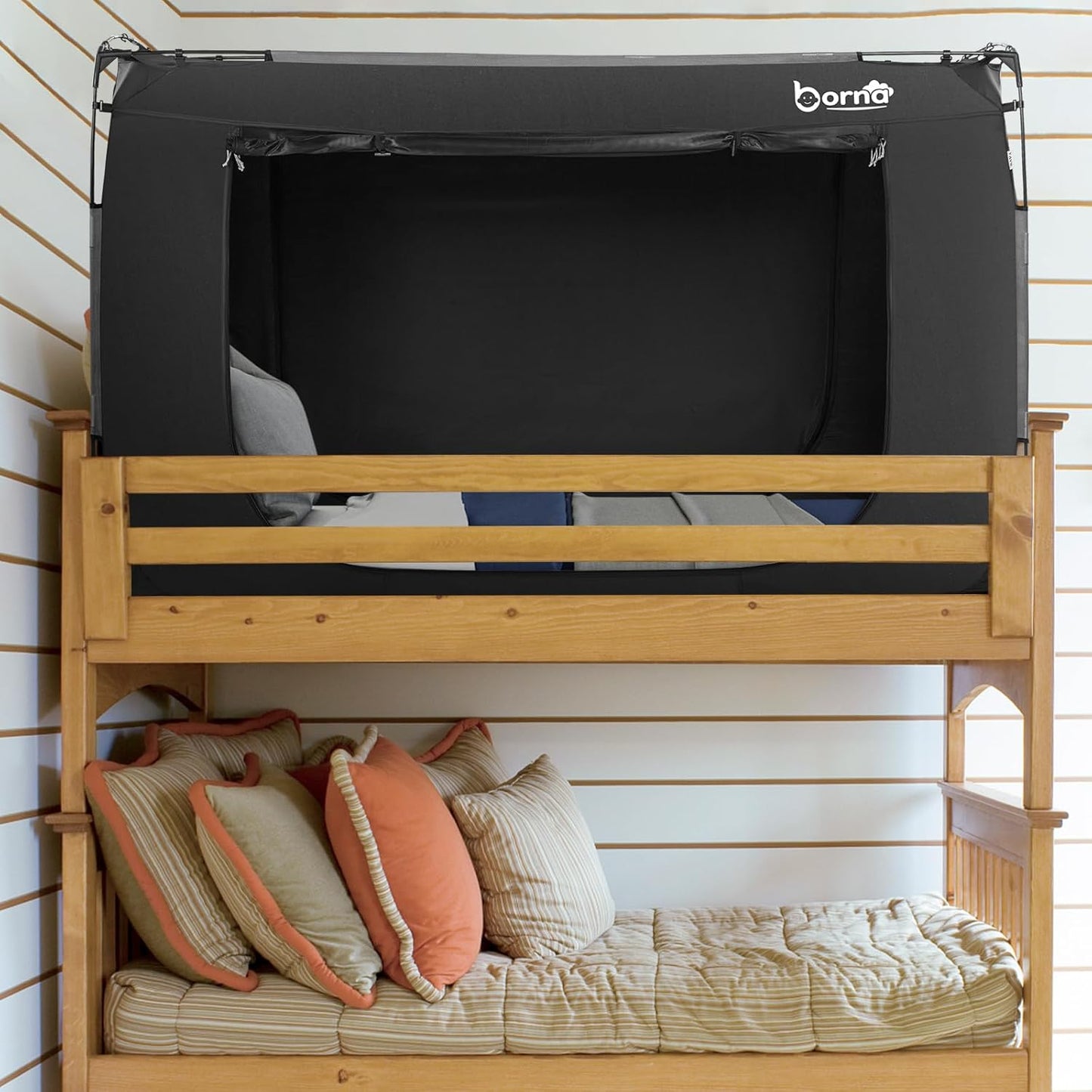 Bed Tent, Portable Sleeping Tents for Kids and Adult, Breathable Privacy Space on Bed with Three Doors (Mattress Not Included)