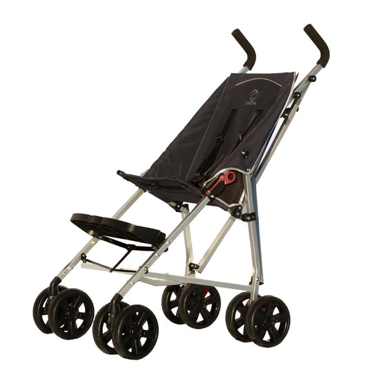 XL Special Needs Stroller, Disability Stroller for Older Child, Larger Size Pushchair, Easy Folding System, Lightweight Aluminum Frame (Black)