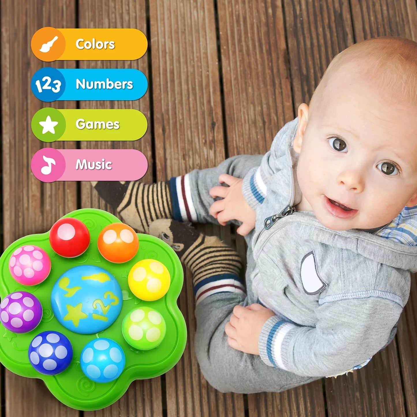 Mushroom Garden - Music Toy Learn Counting for Toddlers Babies 1- 3 Year
