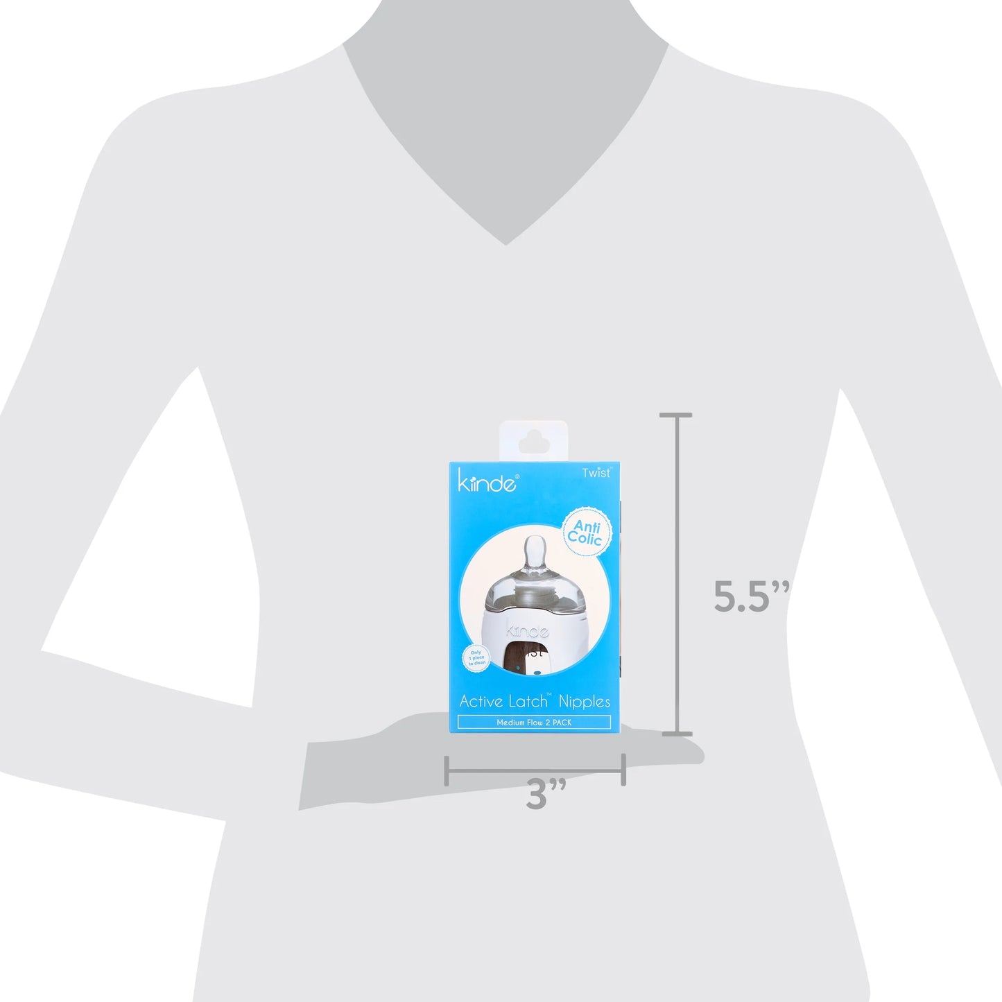 Twist Active Latch Nipples - Medium Flow (2 Pack)