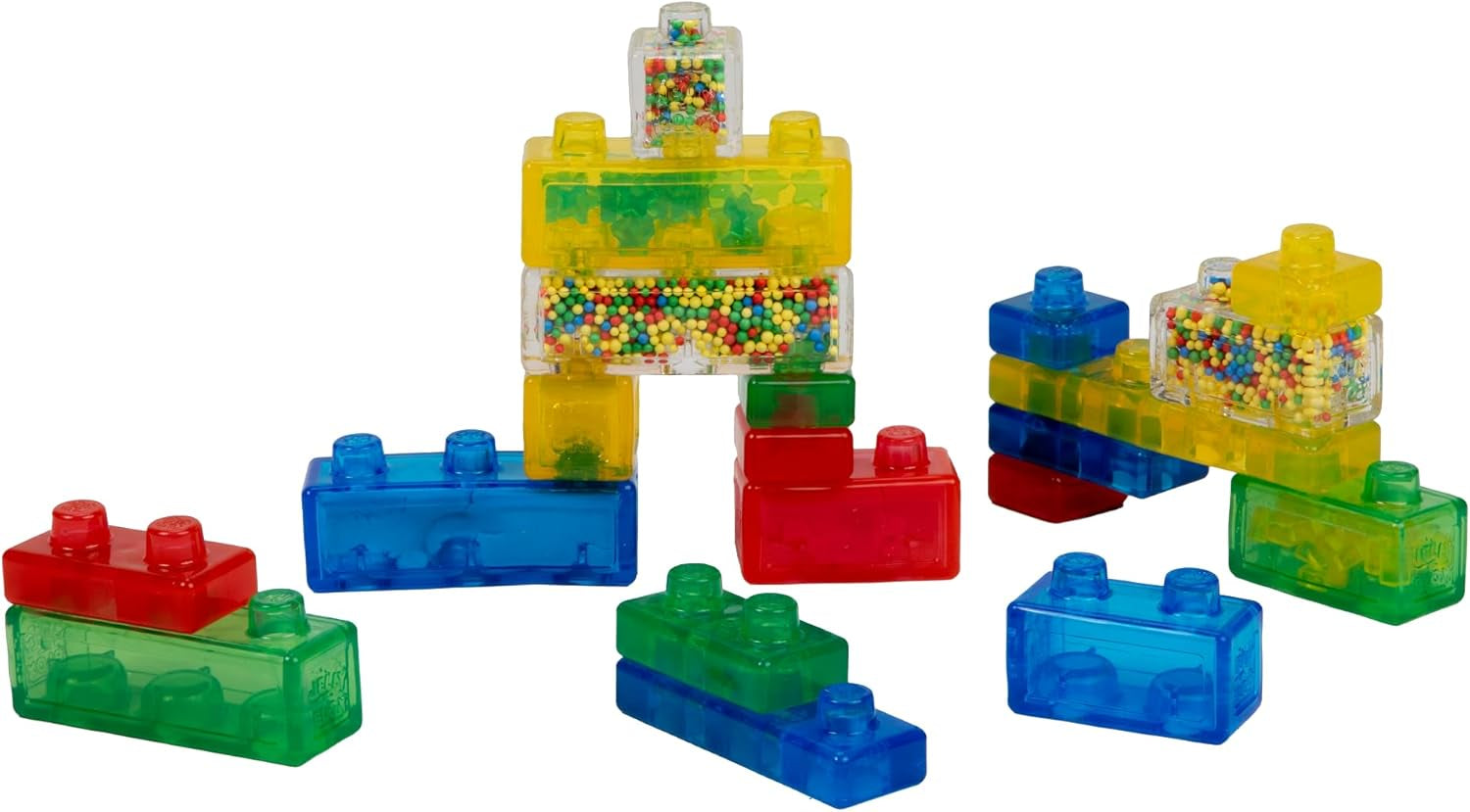 Jelly Blox Creative Kit,  Includes 20 Blocks,  Squeeze, Stretch and Squish