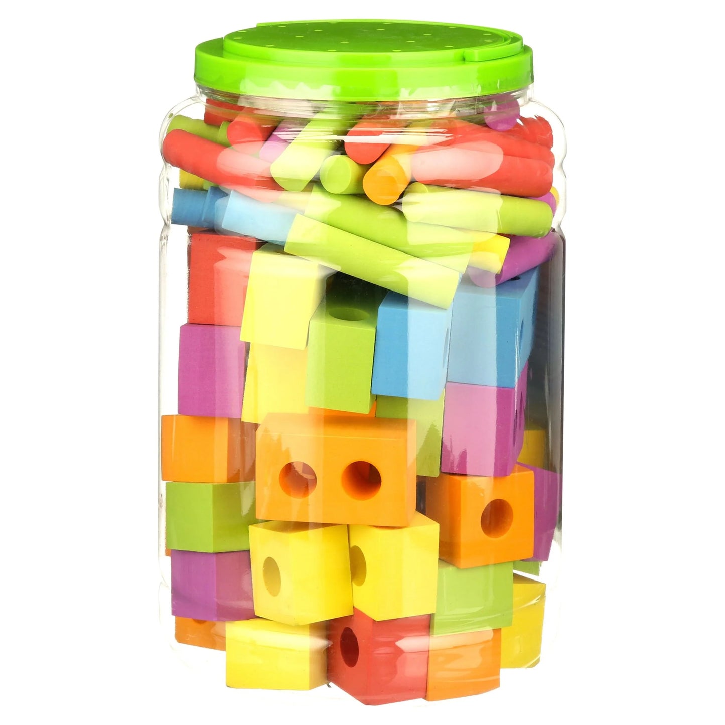 Foam Peg Building Blocks, 100 Pieces, Baby and Toddler Toys