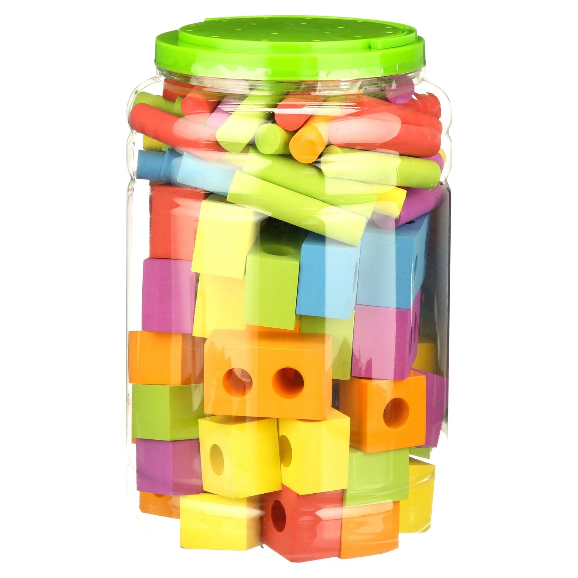 Foam Peg Building Blocks, 100 Pieces, Baby and Toddler Toys