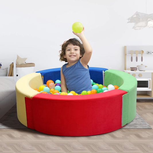 Foam Ball Pit for Toddlers Kids Play Tent for 1-6 Years Baby Indoor Outdoor Toys(Balls Not Included)