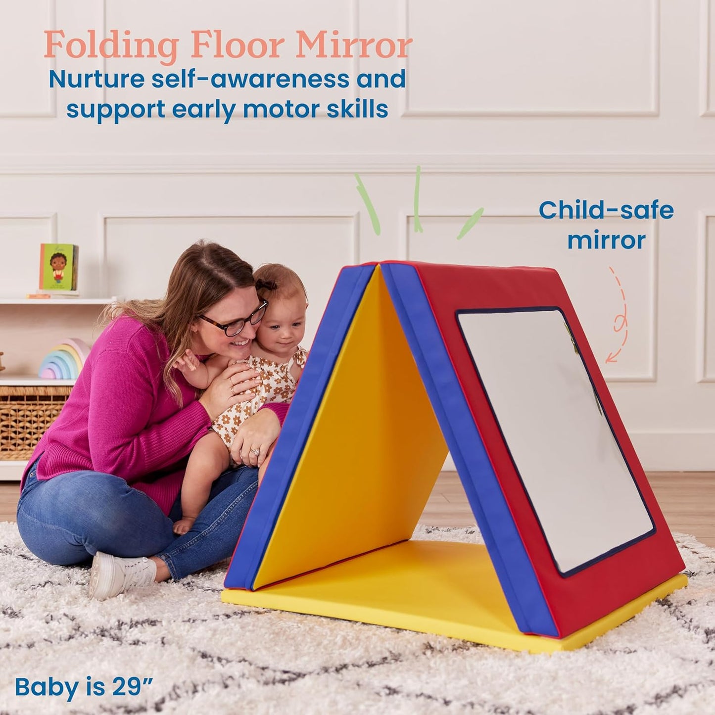 Softzone Folding Floor Mirror, Sensory Toy