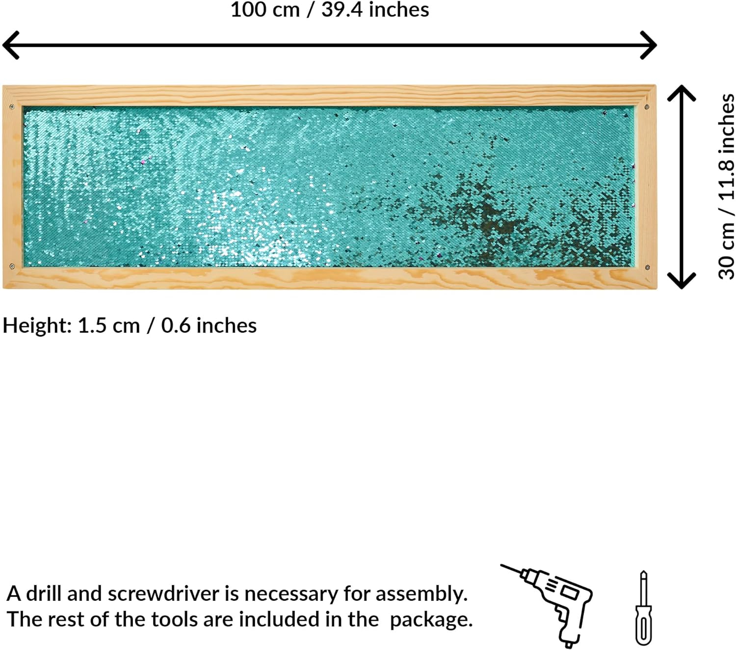Sequin Sensory Wall Frame | Sensory Wall Sequin Board