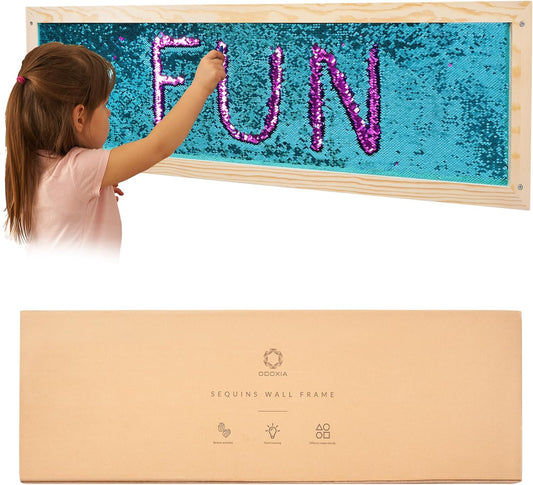 Sequin Sensory Wall Frame | Sensory Wall Sequin Board